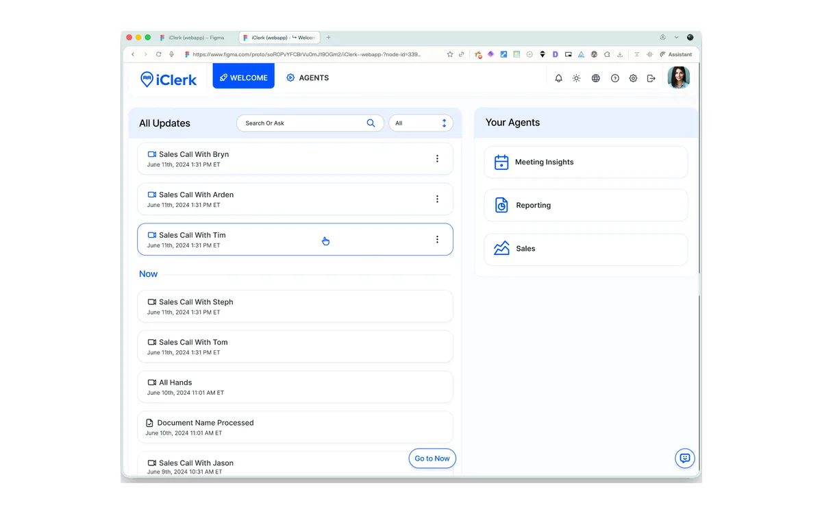 iClerk screenshot