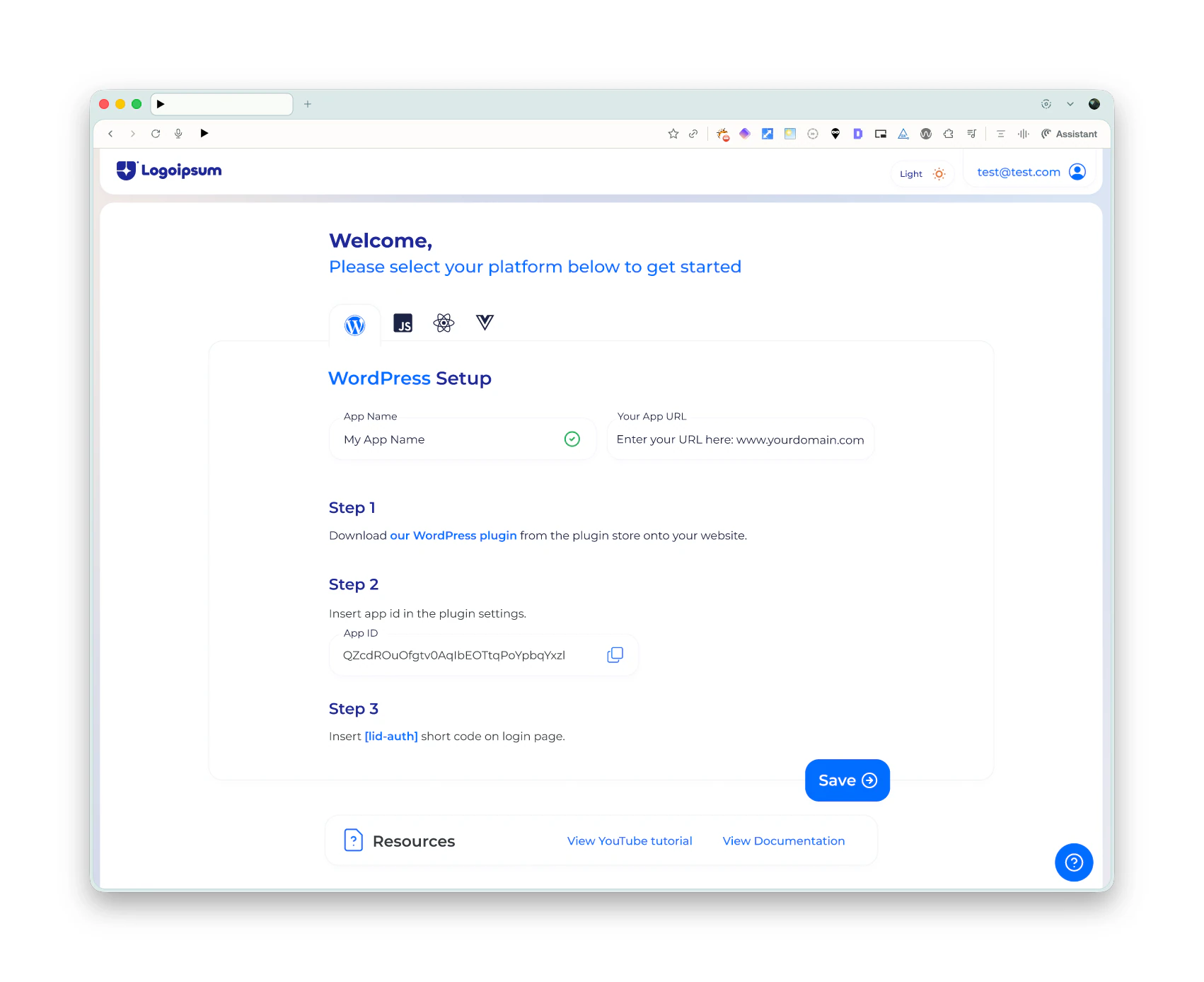 Passkey admin dashboard