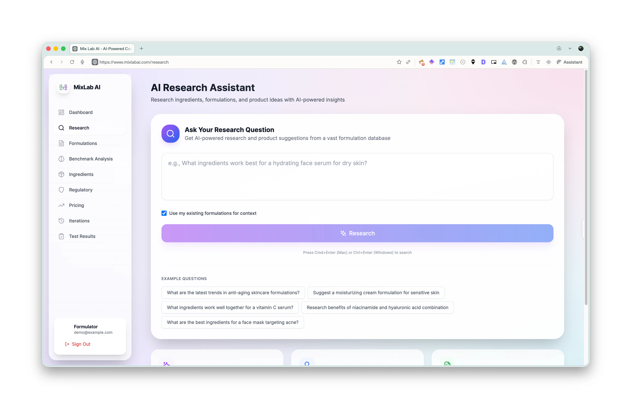 MixLab AI screen
