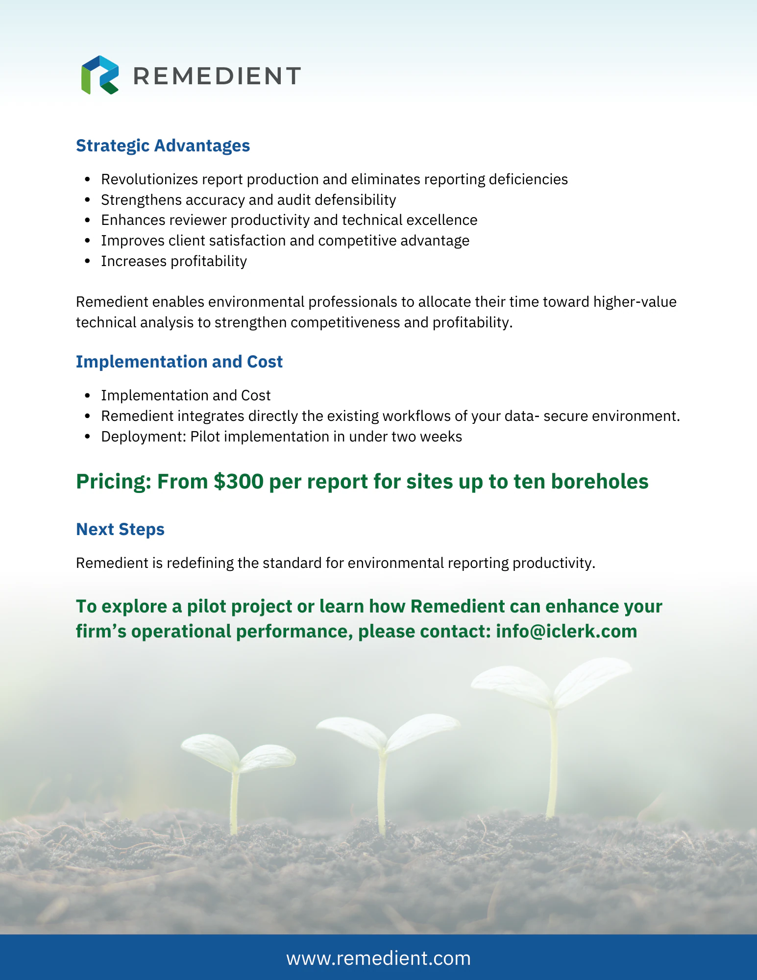 Remedient brochure