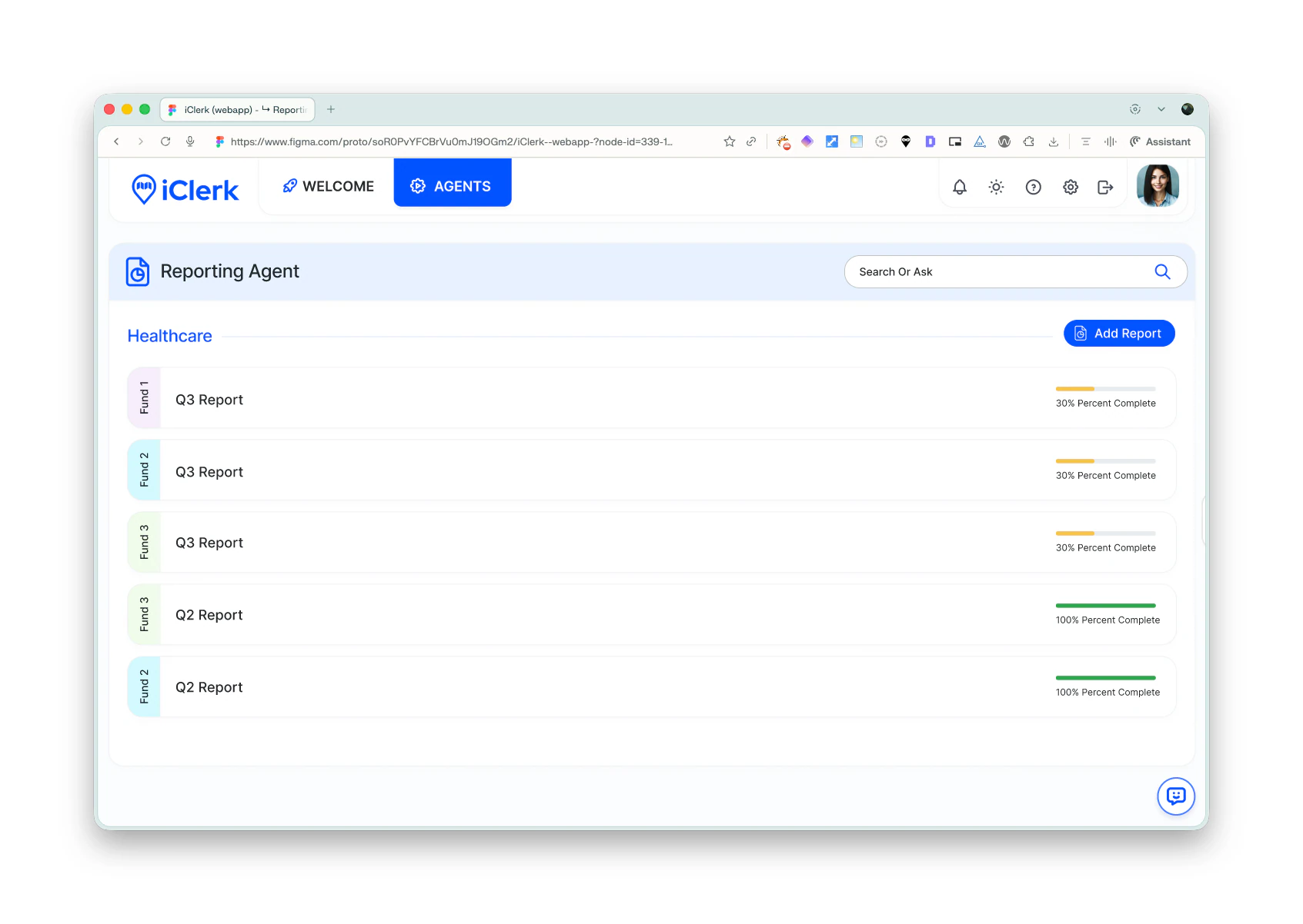 iClerk screen