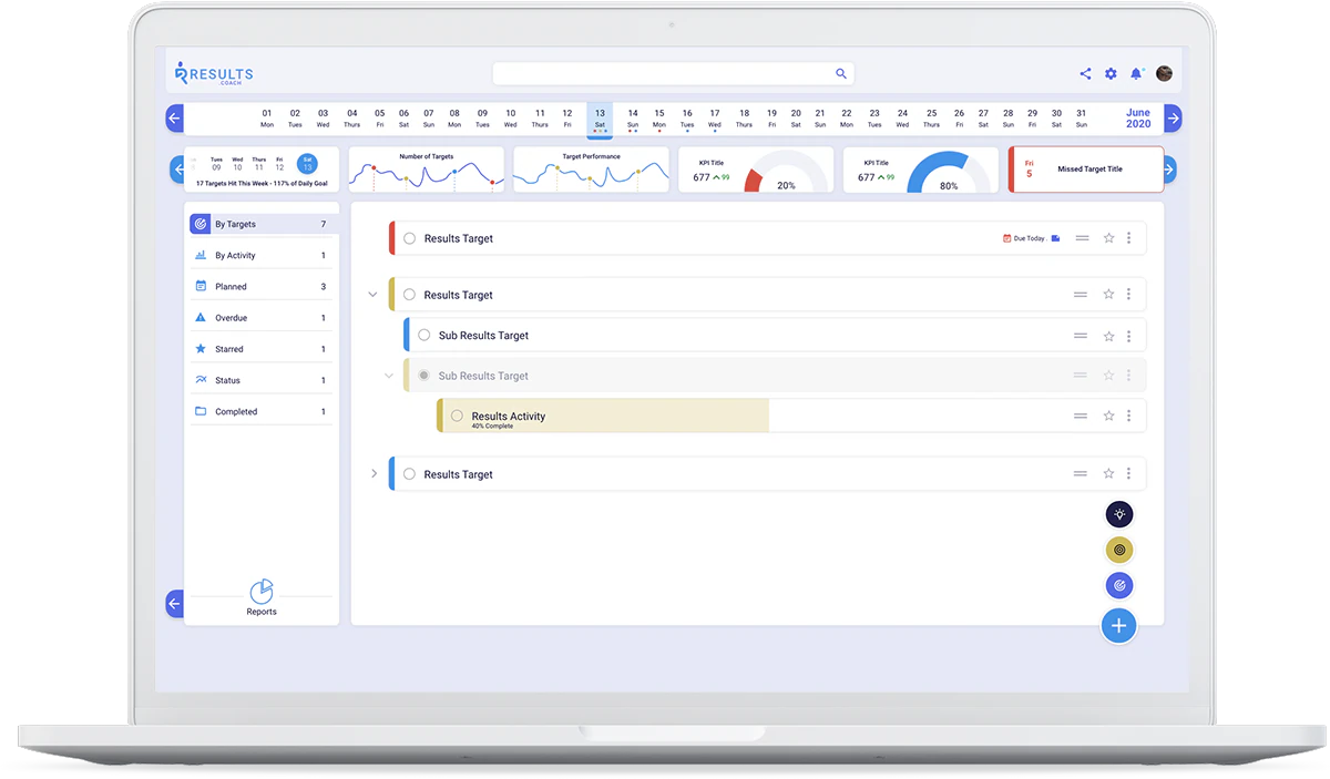 Results.Coach Interface