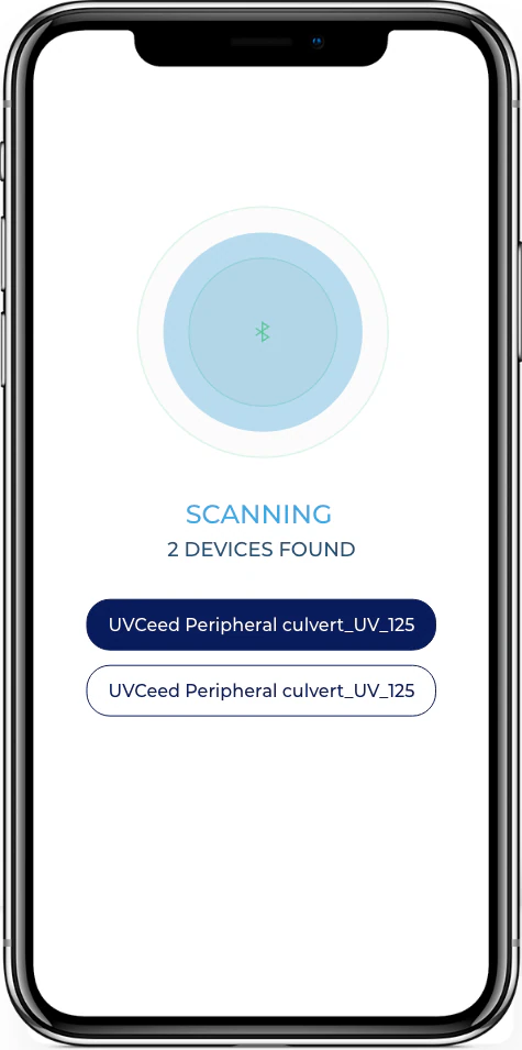 UVCeed Bluetooth Pairing
